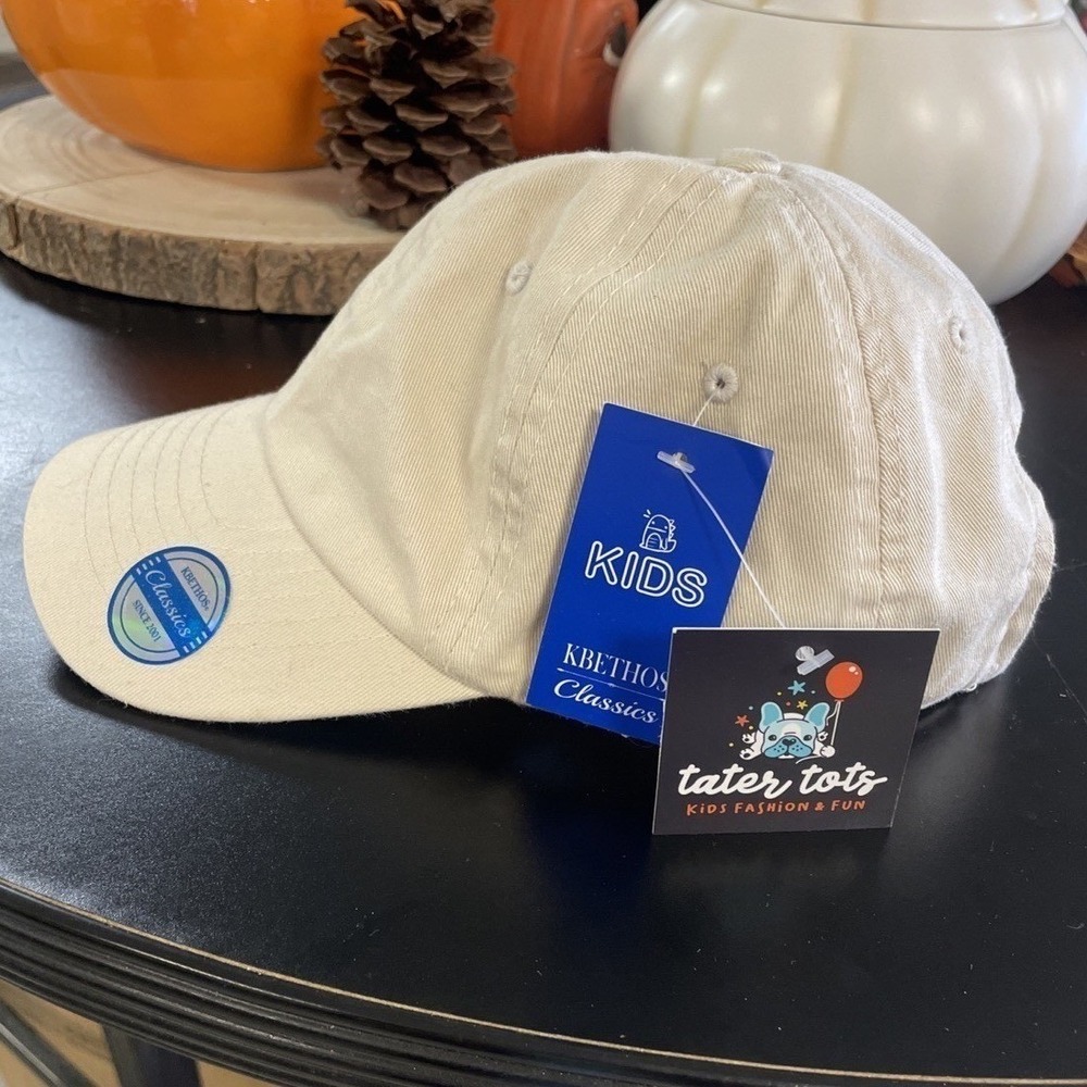 Kids Kbethos classic beige tater tots Baseball hat YOUTH (6-9)